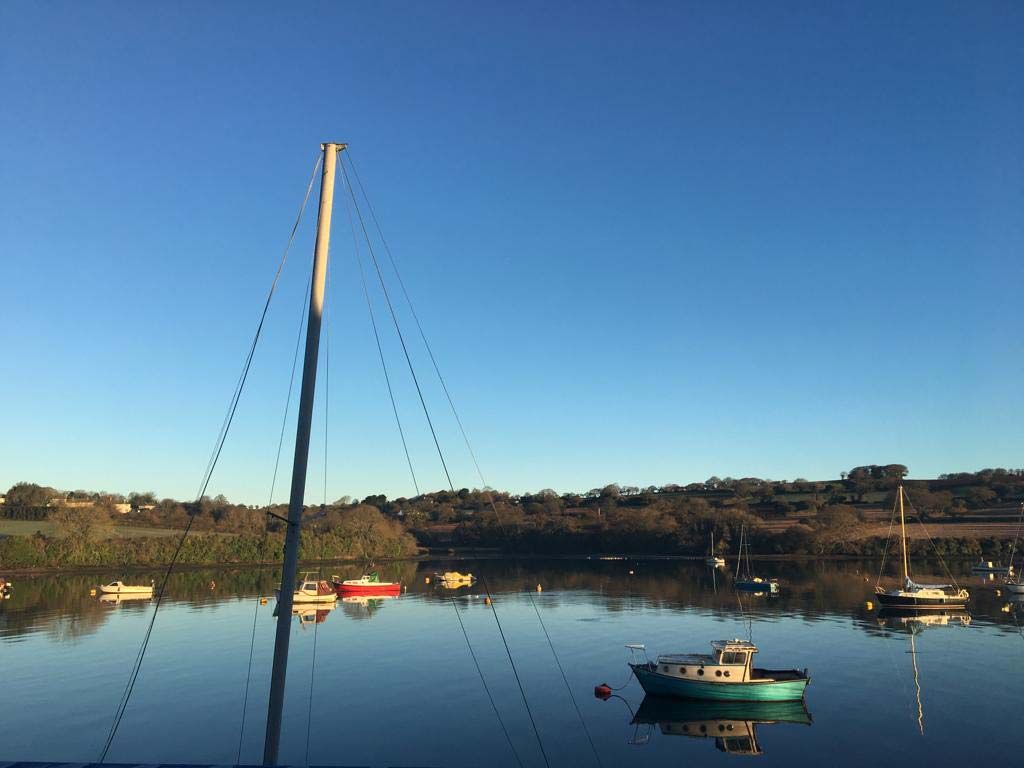 View of Penryn river from the practice